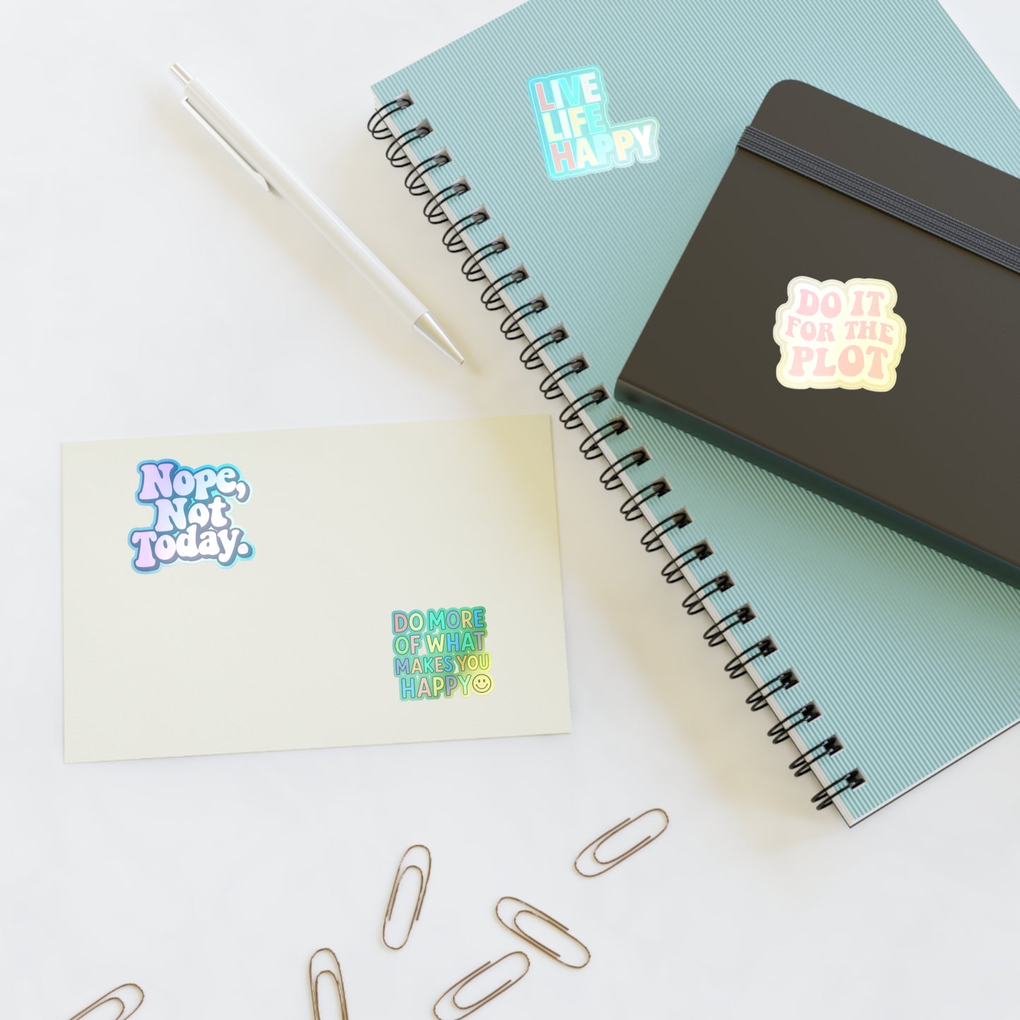Positive Vibes Sticker Sheet — 4 Stickers