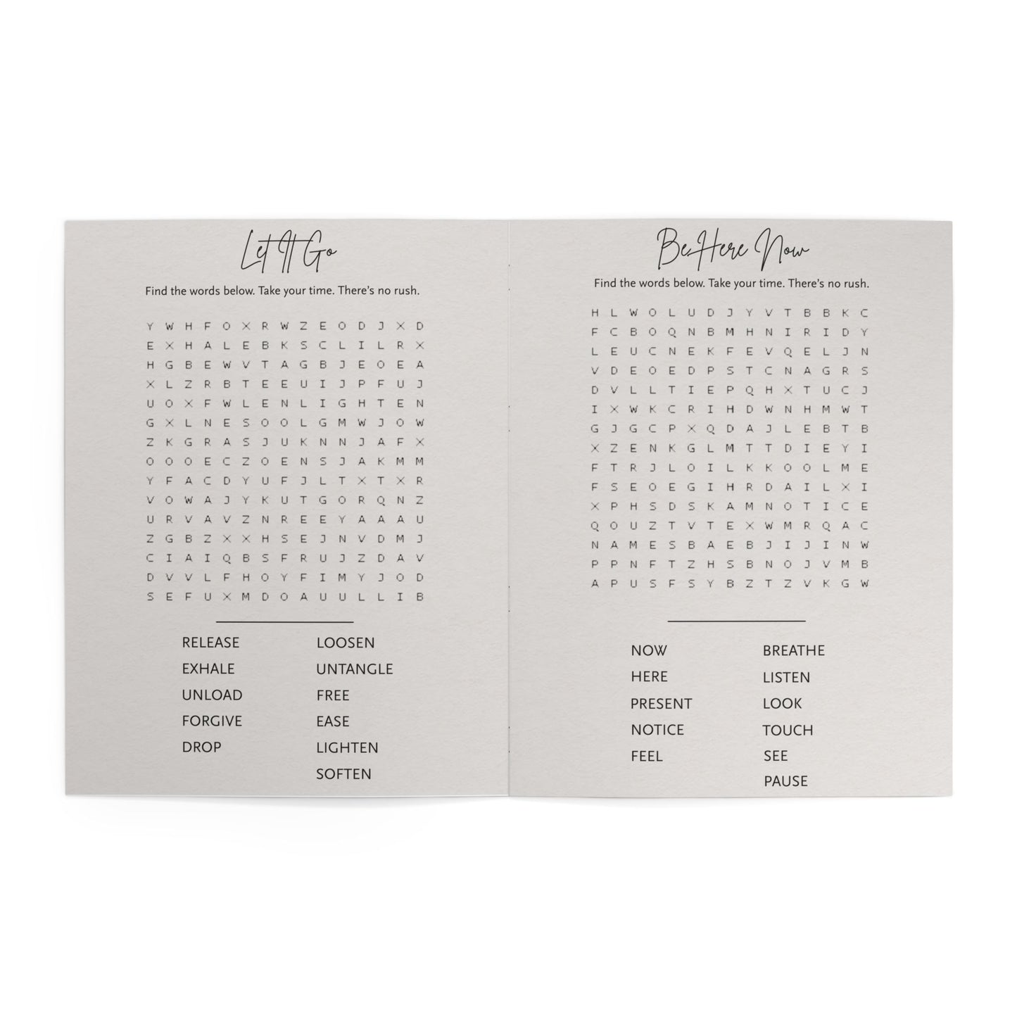 When Your Mind Needs Rest | Anxiety Relief Word Search Book