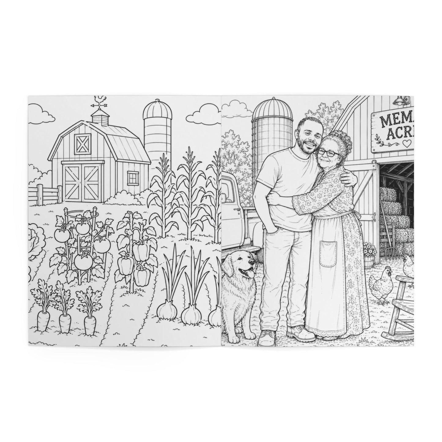 Mewmaw’s Acre Coloring Book — Farm Tractor & Barn Kids Activity Book