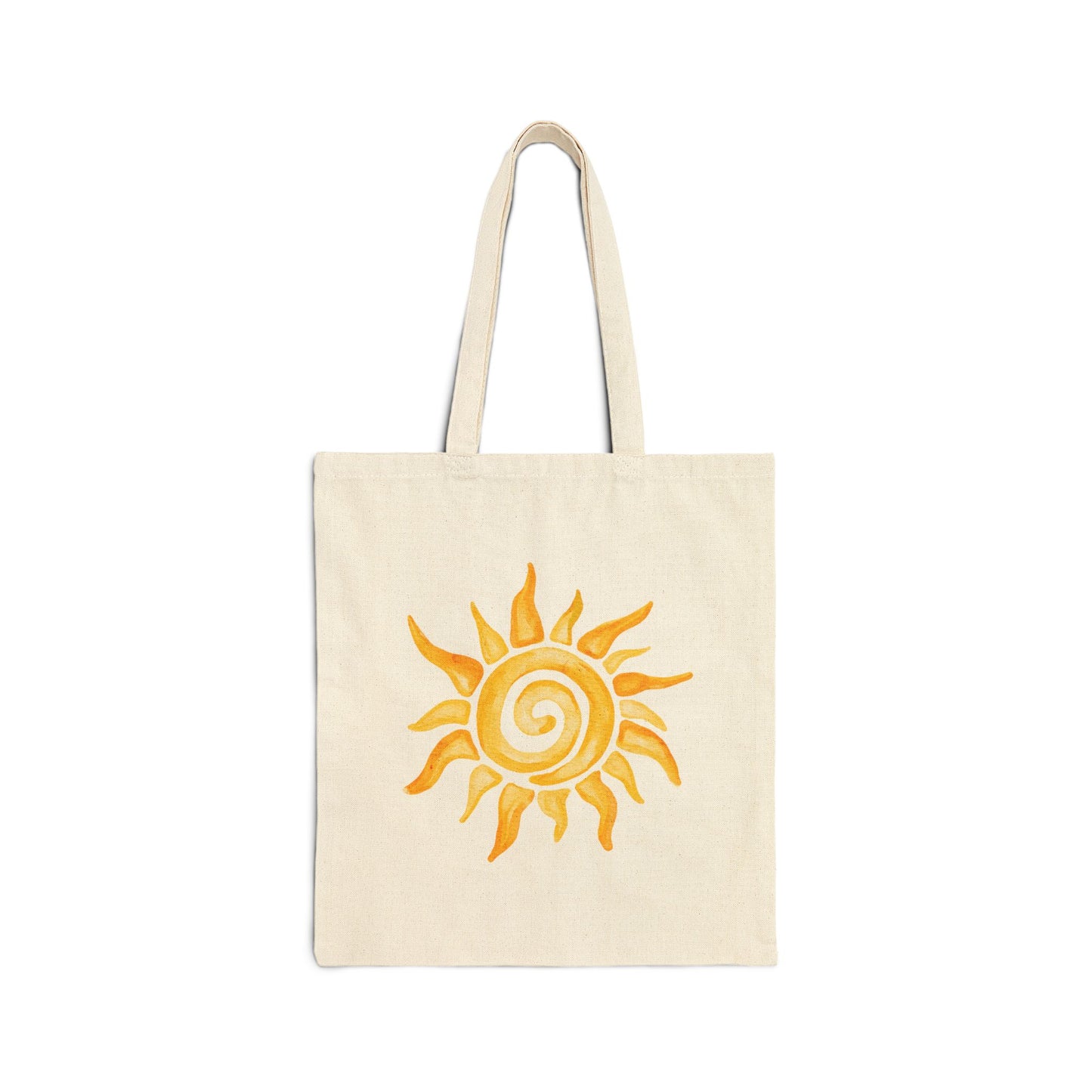 Sunburst Spiral Tote Bag – Canvas Market Grocery Beach Tote