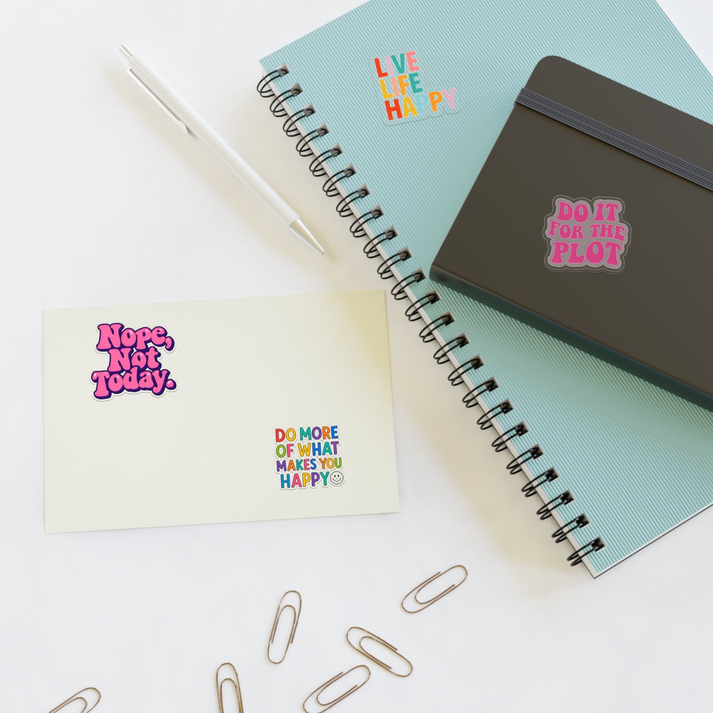 Positive Vibes Sticker Sheet — 4 Stickers