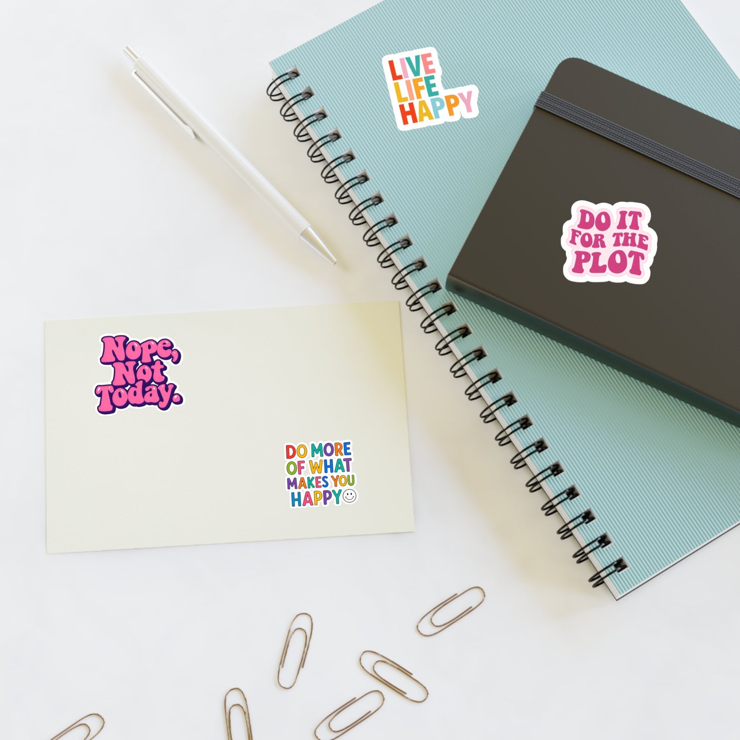 Positive Vibes Sticker Sheet — 4 Stickers