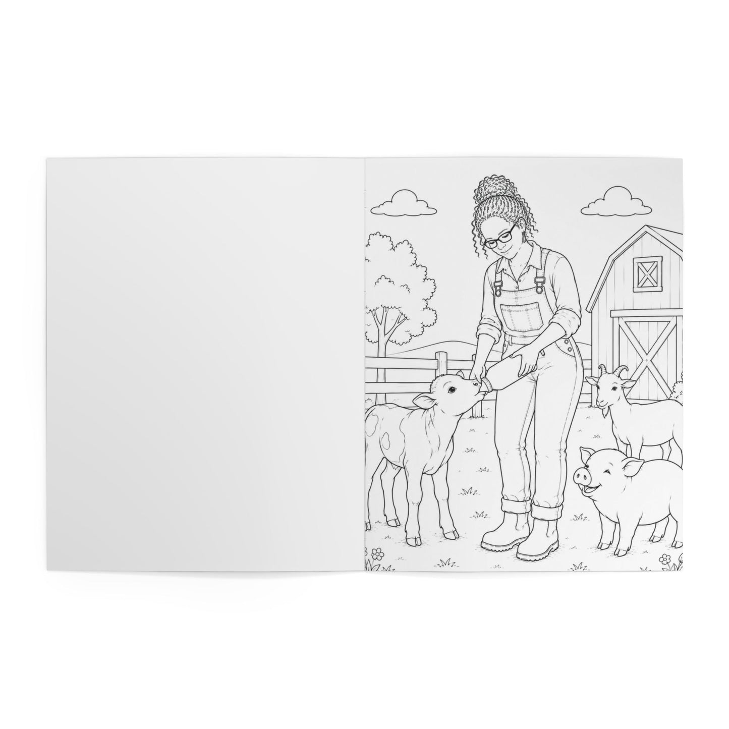 Mewmaw’s Acre Coloring Book — Farm Tractor & Barn Kids Activity Book