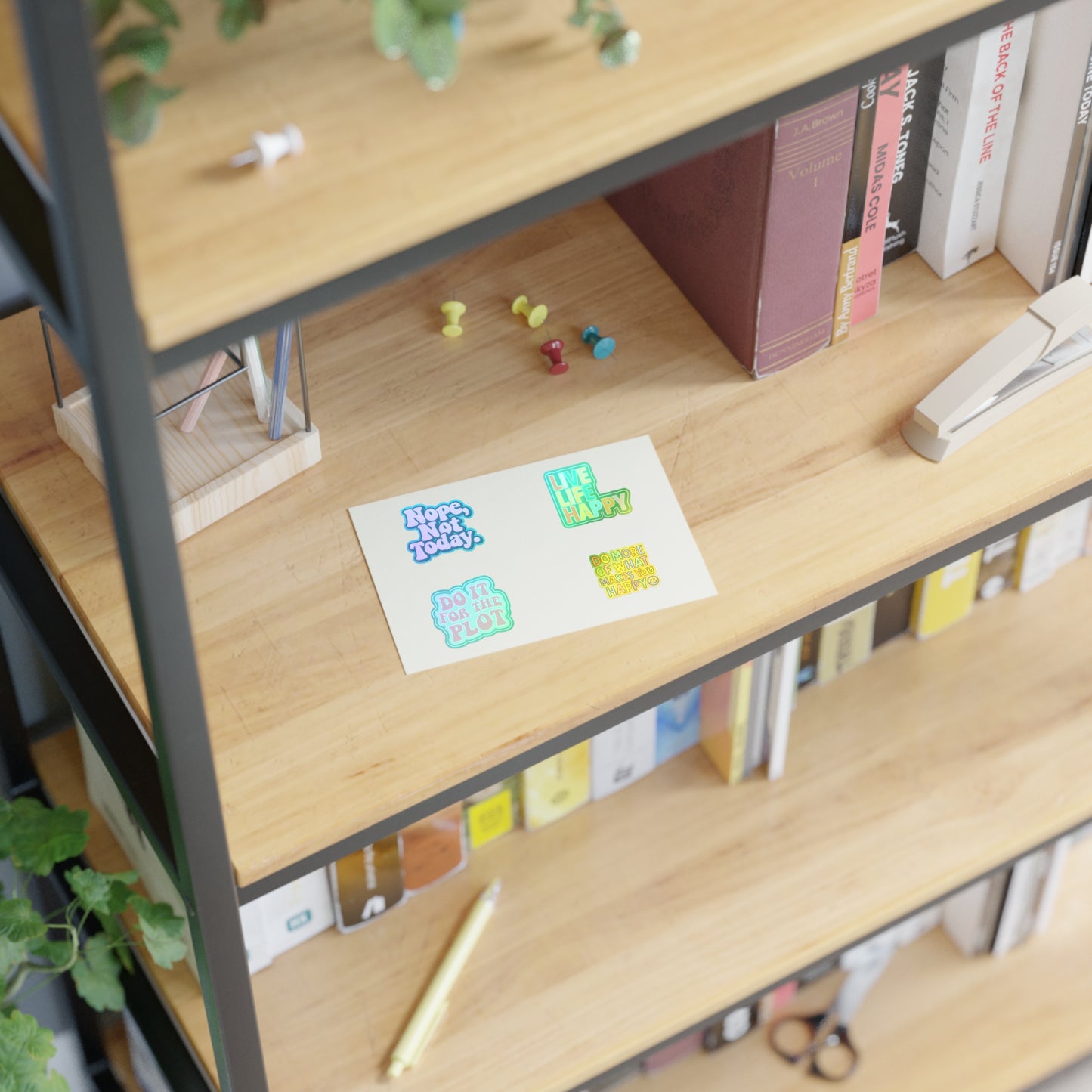 Positive Vibes Sticker Sheet — 4 Stickers